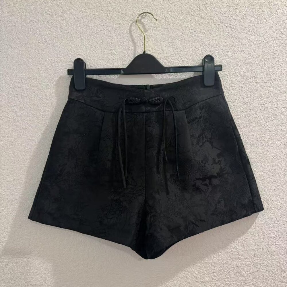 Custom Made Chinese-Style Silk Shorts (Size S)